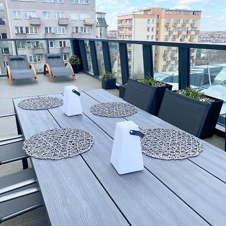 Hanza Tower Apartament Premium Plus Szczecin Ngoại thất bức ảnh