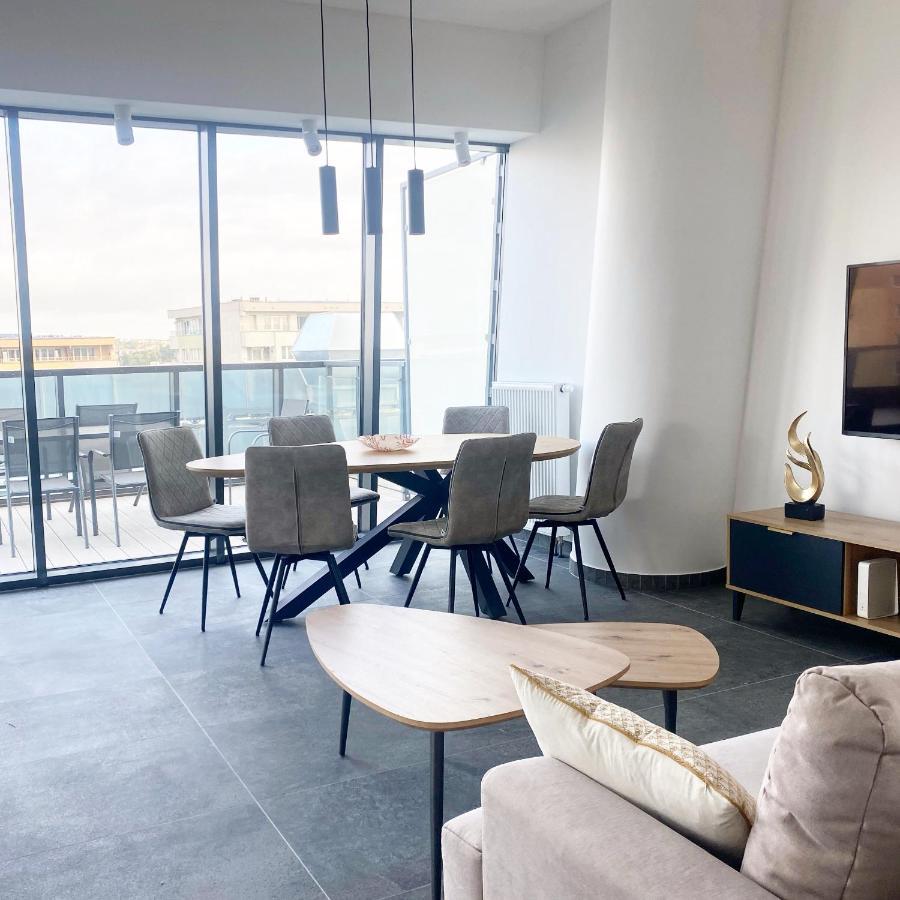 Hanza Tower Apartament Premium Plus Szczecin Ngoại thất bức ảnh